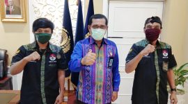 Agusalim Tanjung bersama M. Hendri dan Kepala Kanwil Kemenkumham DKI Jakarta