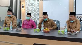 Kakankemenag  Tanah Datar H Syahrul memberikan sambutannya.
