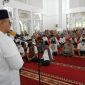Wakil Bupati Tanah Datar Richi Aprian memberikan sambutannya pada wirid Korpri Tanah Datar

