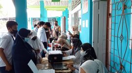 Suasana Pendaftaran peserta vaksin 