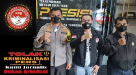 Wakil Ketua Presedium FPII Noven Saputra bersama Kapolres Tangerang