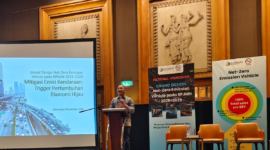 M Rachmat Kaimuddin, Deputi Bidang Koordinasi Konektivitas - Kementerian Koordinator Bidang Infrastruktur dan Pembangunan Wilayah membuka Workshop Nasional “Grand Design net-ZEV pada RPJMN 2025-2029” di Hotel Aryaduta – Jakarta, 8 November 2024.