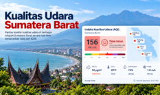 Pantau Kualitas Udara Sumatera Barat Secara Real-Time