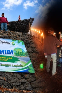 Gelar HUT ke-10 di Tanggul Lapindo, AMPHIBI Jatim Tekankan Kolaborasi Jaga Alam