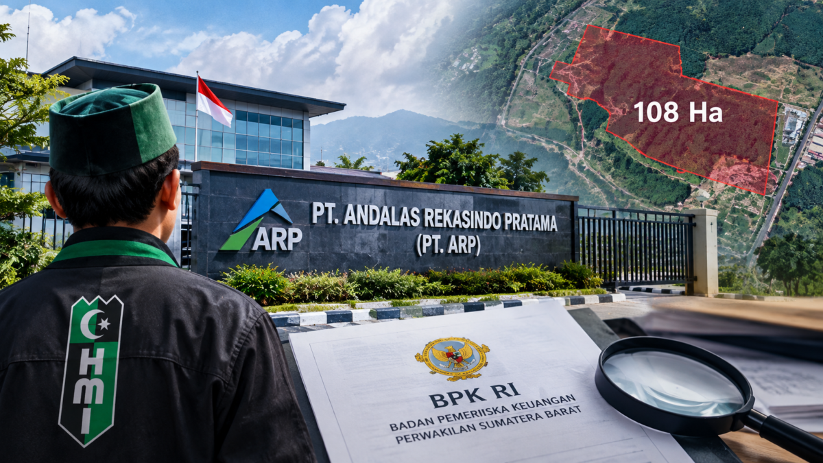 Ilustrasi reaktivasi PT Andalas Rekasindo Pratama (PT ARP) dan sorotan terhadap pengelolaan aset tanah seluas 108 hektare yang menjadi bagian penyertaan modal Pemerintah Provinsi Sumatera Barat.